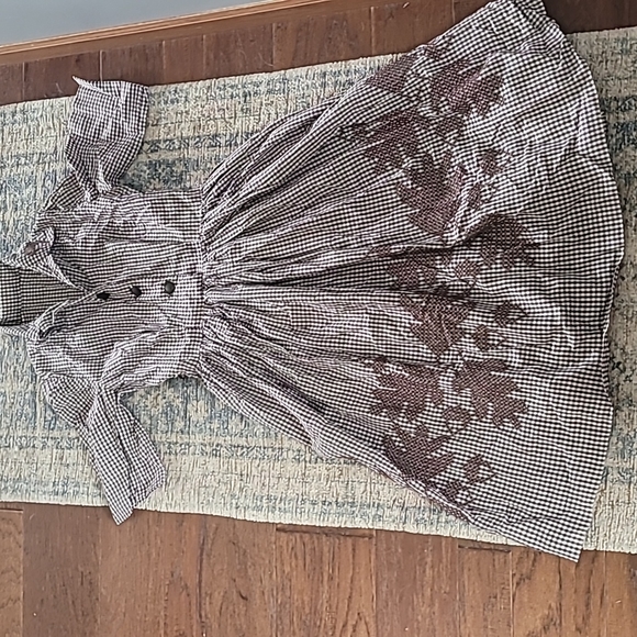 1950s Handmade Gingham Dress - Picture 4 of 16